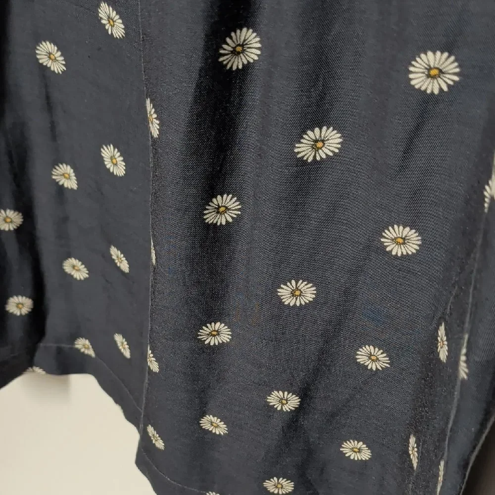 Jack Wills Blue Mini Dress with White Daisy Print
